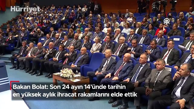 Bakan Bolat: 2025 yılı mayıs ayında ihracatımız 24 milyar 800 milyon doları geçmiştir