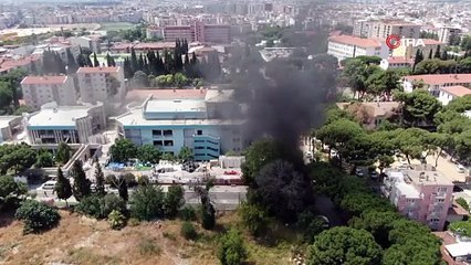 Kentin göbeğinden yükselen kara dumanlar panikletti