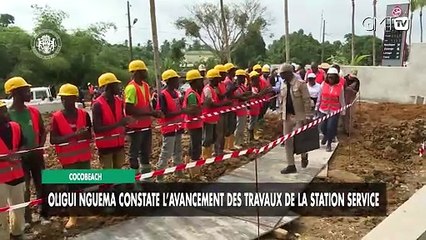 [#Reportage] Cocobeach : Oligui Nguema constate l’avancement des travaux de la station service