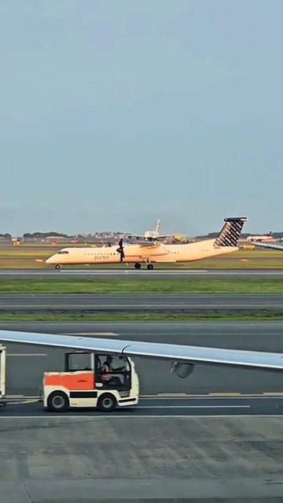 Was taking a video of an A380 taking off when a 747 rolled by to remind me who's boss