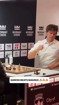 Current World Champion Gukesh defeats Magnus Carlsen for the first time in classical chess.