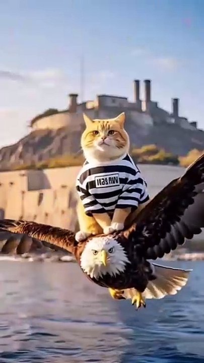 Chubby Cat's Prison Break Adventure Funny Animated Cat and Eagle Escape