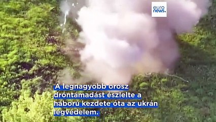 Ukrajna észleli a legnagyobb orosz dróntámadást 🇷🇺