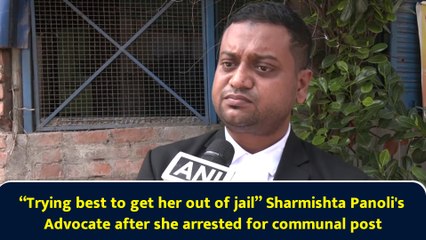 “Trying best to get her out of jail” Sharmishta Panoli's Advocate after she arrested for communal post