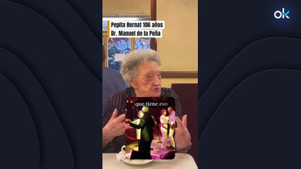 Pepita Bernal en el umbral de los 106 años desvela el secreto de su juventud al doctor Manuel de la Peña