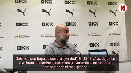 Guardiola: "Las referencias que tenemos de Joan García nos dicen que está muy bien"