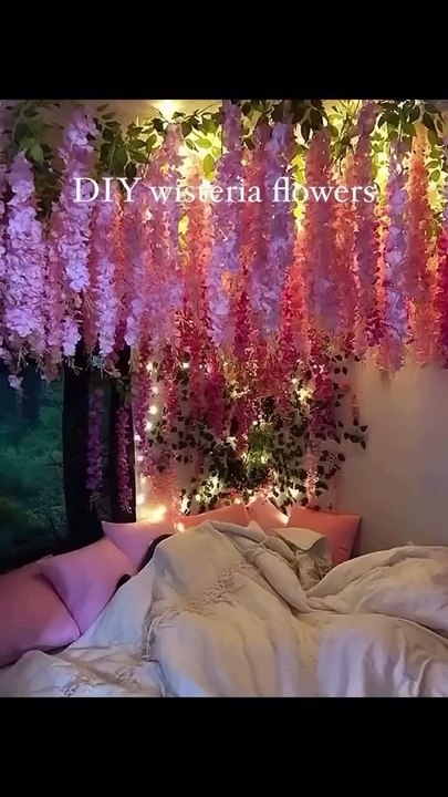 DIY Wisteria Flowers Tutorial Learn how to make beautiful DIY wisteria flowers with this simple step-by-step tutorial! Perfect for home decor, parties, or creative projects, these cascading blooms add a touch of elegance and charm anywhere you hang them