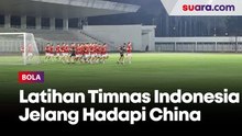 Latihan Timnas Indonesia Jelang Menghadapi China di Laga Lanjutan Grup C Kualifikasi Piala Dunia 2026 Zona Asia