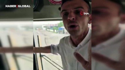 EGO şoförü ile vatandaş arasında gerginlik