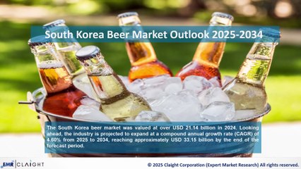 South Korea Beer Market Growth & Opportunities 2025-2034