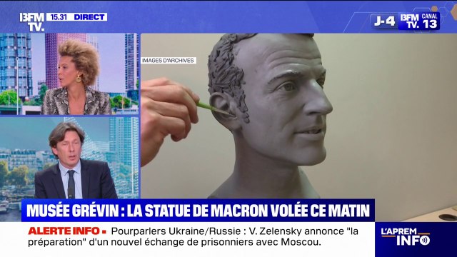 La statue d'Emmanuel Macron au musée Grévin volée ce lundi matin par des militants de Greenpeace