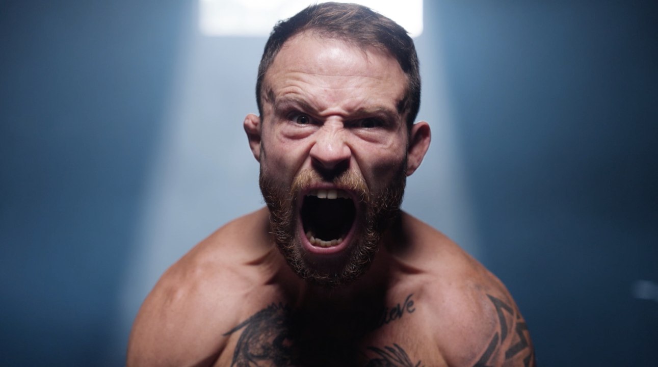Jarred Brooks before he enters the ring