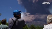 Erupção no vulcão Etna