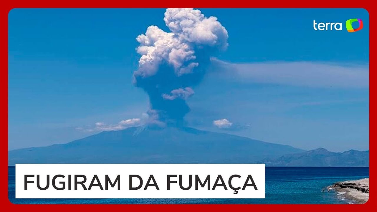 Monte Etna, na Itália, tem violenta erupção e assusta turistas