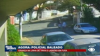 Policial baleado ao reagir a assalto foi atingido por 2 tiros