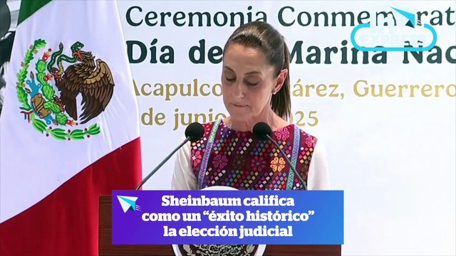 Sheinbaum califica como un “éxito histórico” la elección judicial I Reporte Indigo