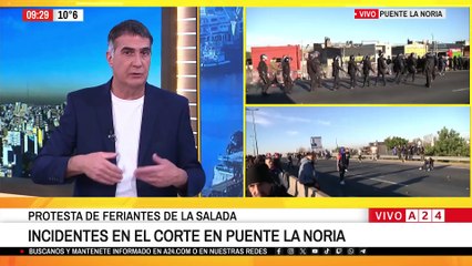 🔴 INCIDENTES CON INFILTRADOS EN MARCHA DE MANTEROS DE LA SALADA EN CAMINO NEGRO