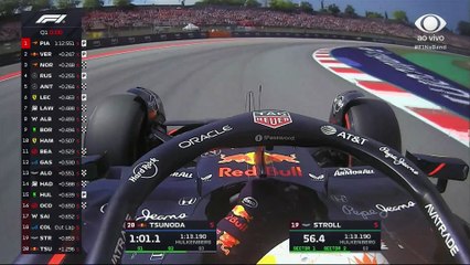 Tsunoda fica em último e cai no Q1 na classificação do GP da Espanha