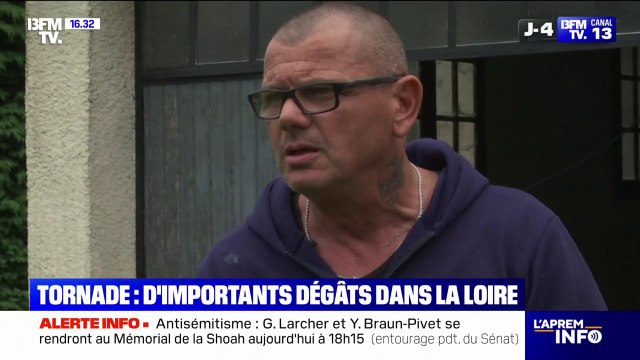 Sur trois minutes, ça a été très violent : d'importants dégâts dans la Loire après le passage d'une tornade