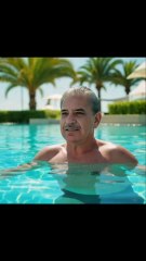 shabaz shrif in swimming pool 😂