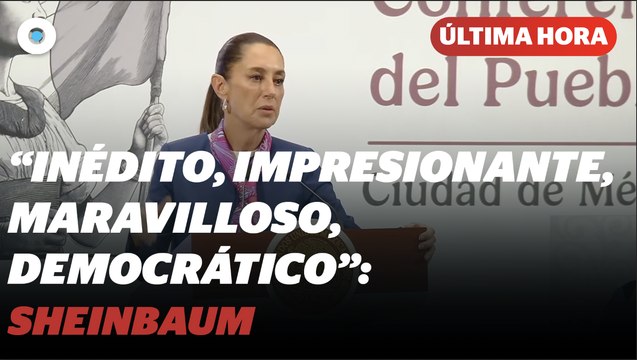 Sheinbaum celebra la participación de 13 millones de personas en elección judicial I Reporte Indigo