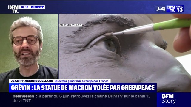 Statue d'Emmanuel Macron: Pour le musée Grévin c'est une bonne publicité , déclare Jean-François Julliard, directeur général de Greenpeace France