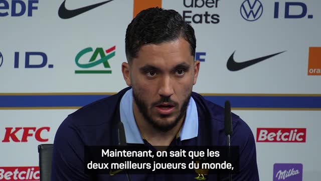Bleus - Cherki : "Je suis là pour servir les deux meilleurs joueurs du monde"