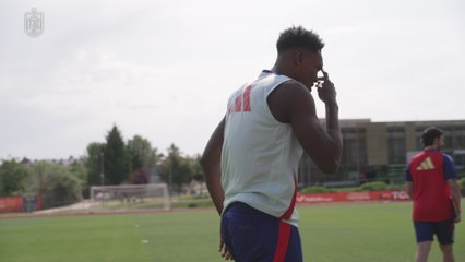 Entrenamiento de la Selección Masculina de Fútbol