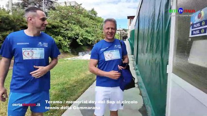 Teramo: memorial day del Sap al circolo tennis della Gammarana
