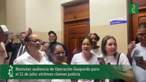 Reenvían audiencia de Operación Guepardo para el 11 de julio; víctimas claman justicia