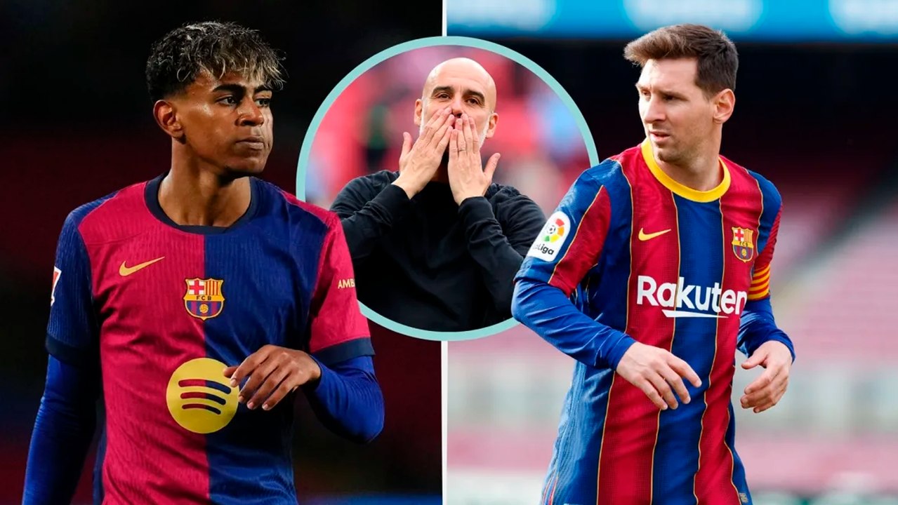 Pep Guardiola sobre la comparación entre Lamine Yamal y Messi: "En 10-15 años ya veremos si se puede comparar con el más grande"