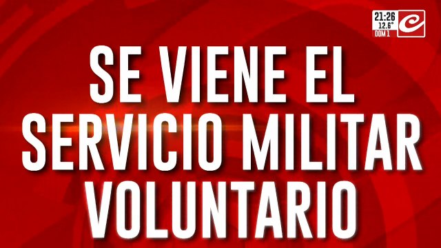 Se viene el servicio militar voluntario: será para jóvenes entre 18 y 25 años