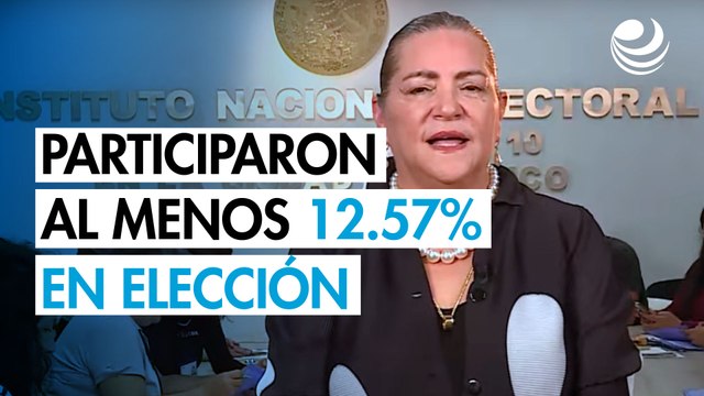 Elección Judicial 2025: Participación ciudadana fue de al menos 12.57%, reporta el INE