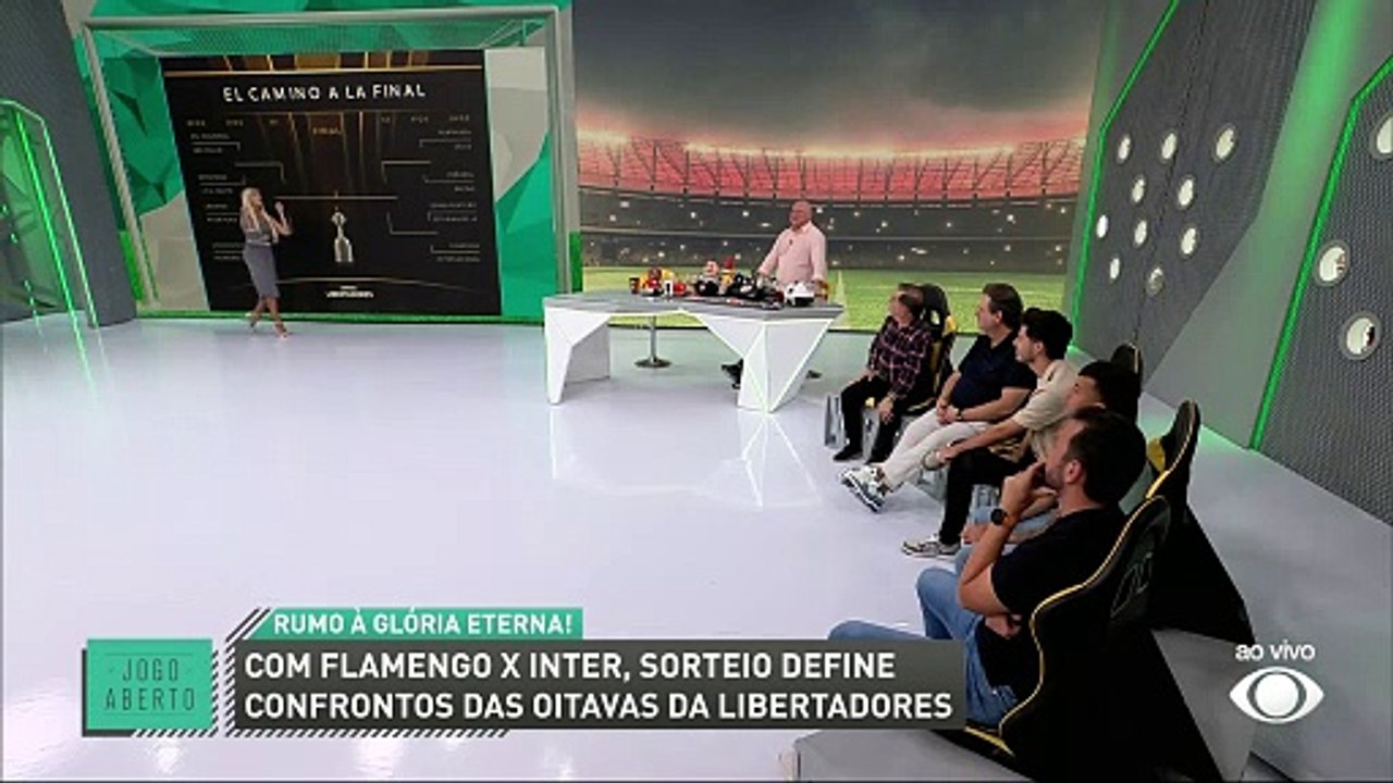 Zoeira Jogo Aberto: Renata Fan se desespera com sorteio da Libertadores; Inter pega o Flamengo