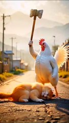Chubby Cat and Rooster's Hilarious Road Trip Funny Animated Animal Adventure