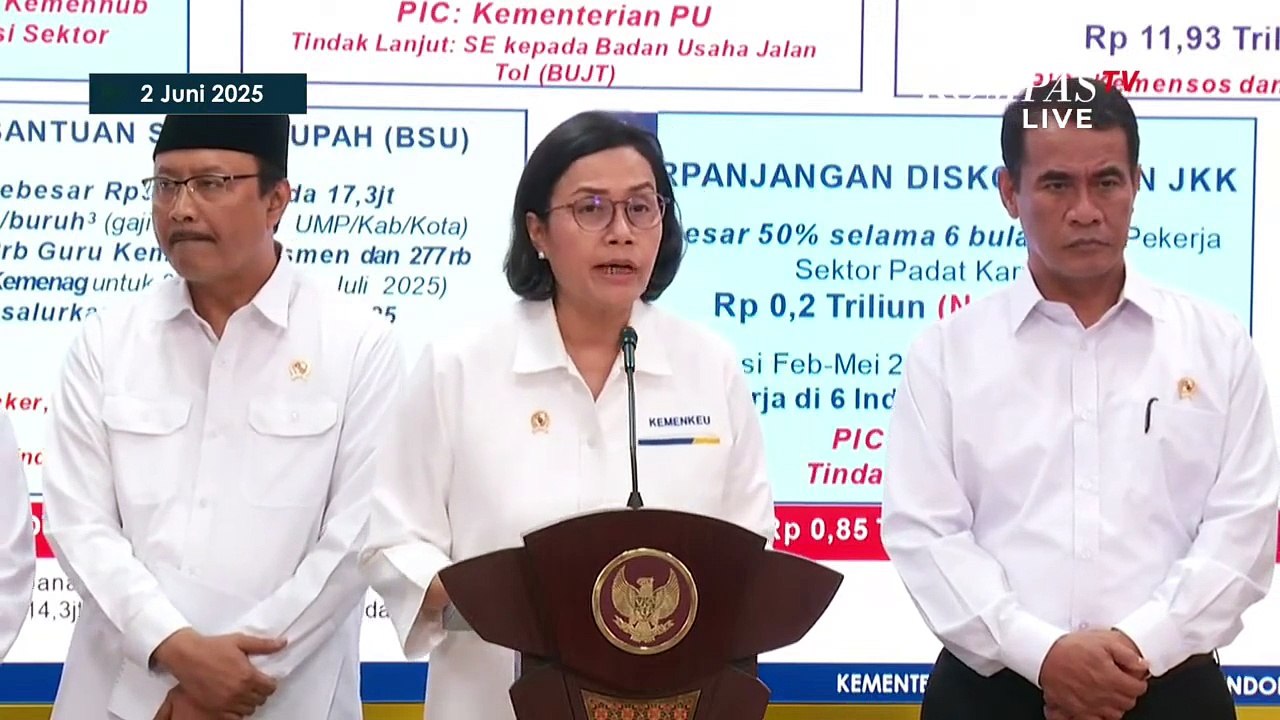 [FULL] Menkeu Sri Mulyani Beberkan 5 Paket Stimulus Ekonomi dari Presiden Prabowo