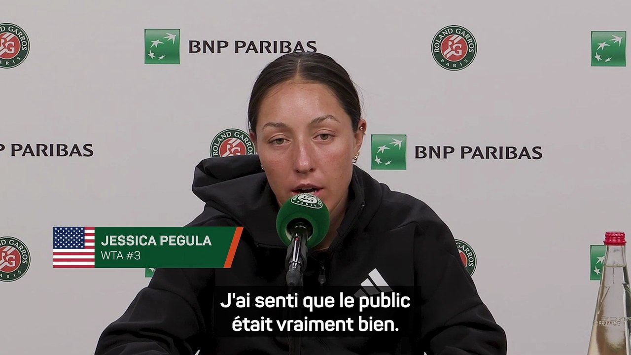 Pegula : « L'ambiance était vraiment super » - Tennis - Roland-Garros