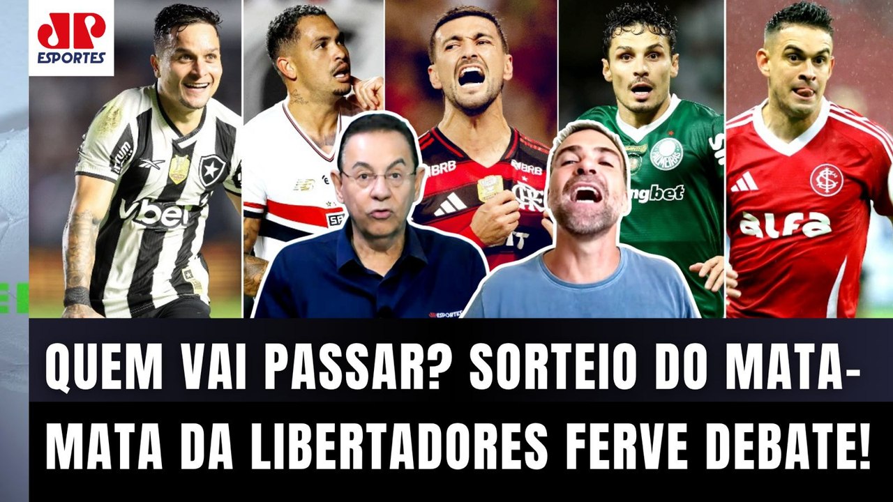 "VOCÊS VÃO VER!!! A FINAL dessa LIBERTADORES será entre..." SORTEIO do MATA-MATA FERVE DEBATE!