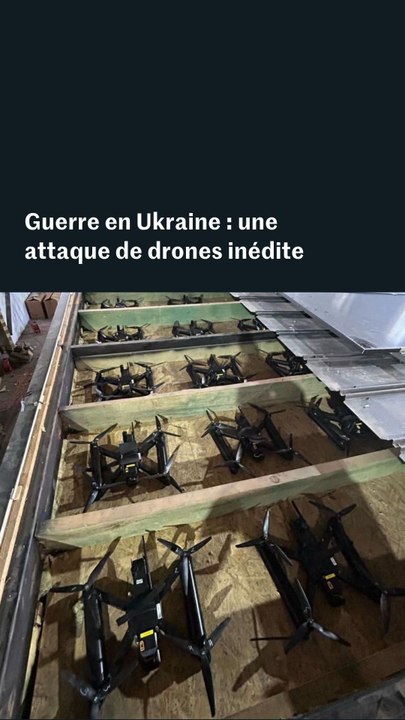 Ukraine : une attaque de drones inédite lancée contre des bases russes
