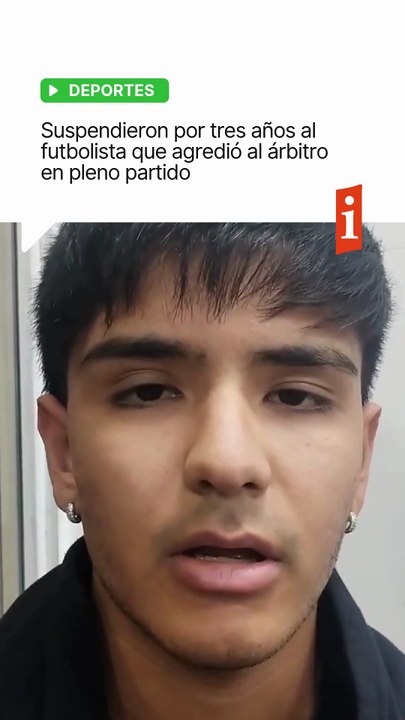 🚨 Suspendieron por tres años al futbolista que agredió al árbitro en pleno partido