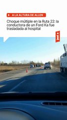 🚨 Choque múltiple en la Ruta 22: una mujer fue trasladada al hospital