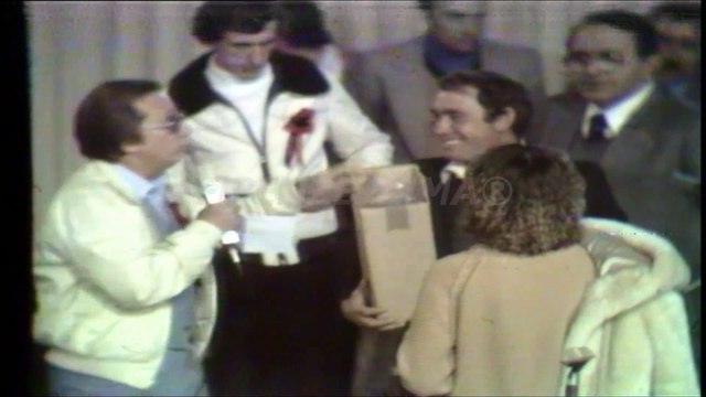 Decennale Associazione Italiana Milan Clubs. Con Mike Buongiorno ospite Sylva Koscina. 1977