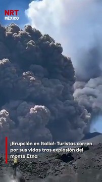 El Monte Etna, el volcán más activo de Europa, entró en erupción este día en Sicilia, Italia. La explosión obligó a cientos de turistas a evacuar la zona de emergencia. Autoridades monitorean la actividad volcánica.