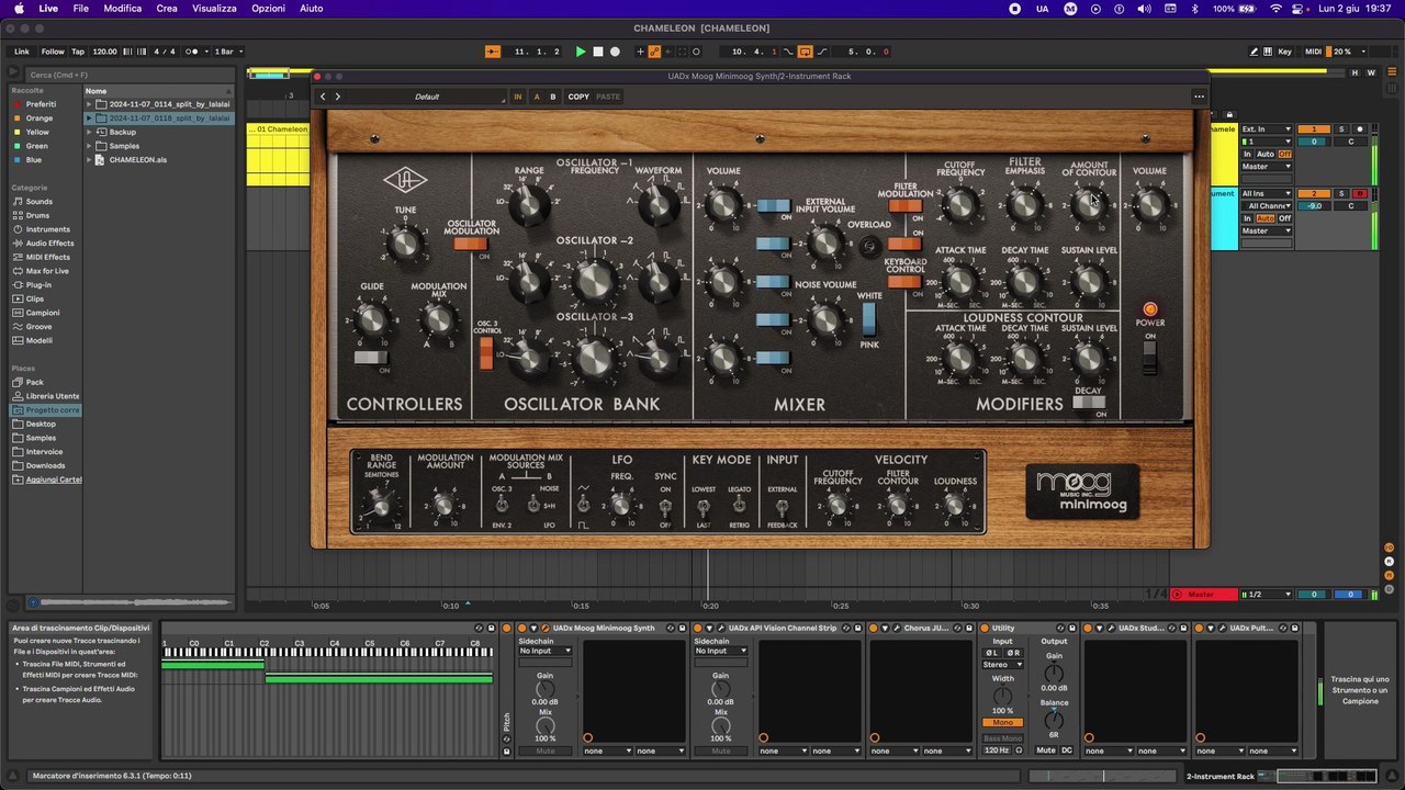Herbie Hancock - Chameleon - Minimoog bass