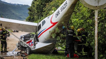 Murió la mujer de 29 años que estaba en estado crítico tras el accidente de avioneta en Chía