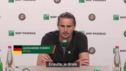 Roland-Garros - Zverev se place parmi les favoris mais pense avoir le tirage le plus difficile