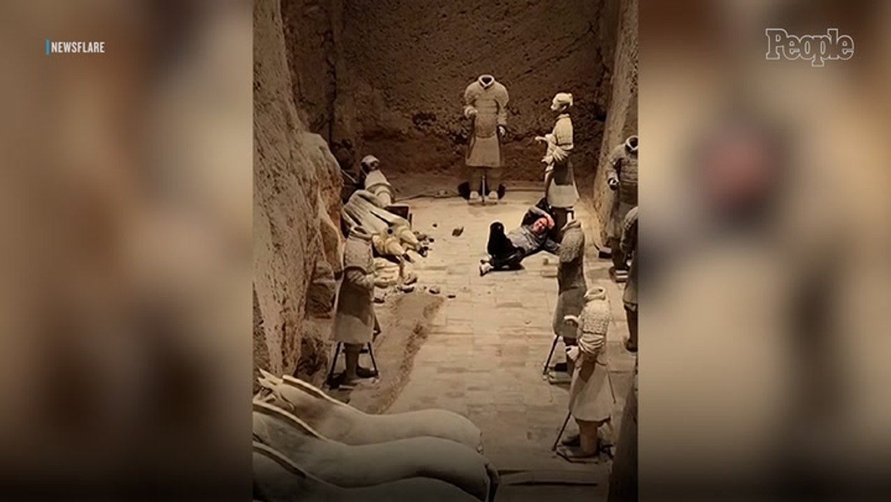 Tourist Leaps into 18-Foot Pit, Damages 2,000-Year-Old Statues Before Being Apprehended