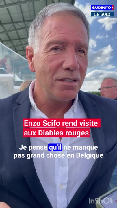 Enzo Scifo donne son avis sur l'équipe nationale lors de l'entrainement des Diables à Tubize