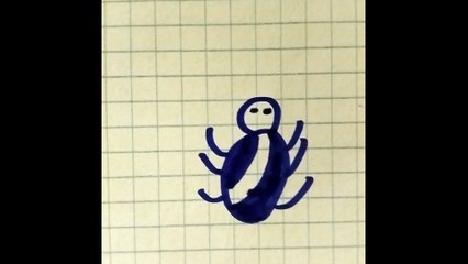 Ragno colorato disegno 4