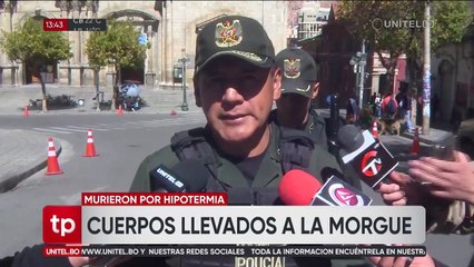 Hallan dos hombres sin vida en La Paz y El Alto; la Policía sospecha que murieron por hipotermia
